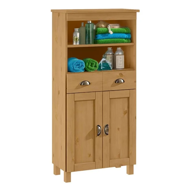 60x125x30 Badschrank Aus Massivholz Kiefer – Ronya 3