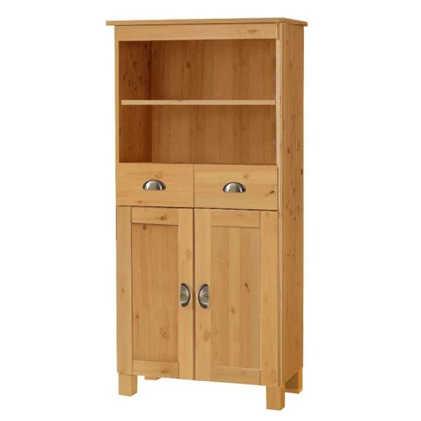 60x125x30 Badschrank Aus Massivholz Kiefer – Ronya 1