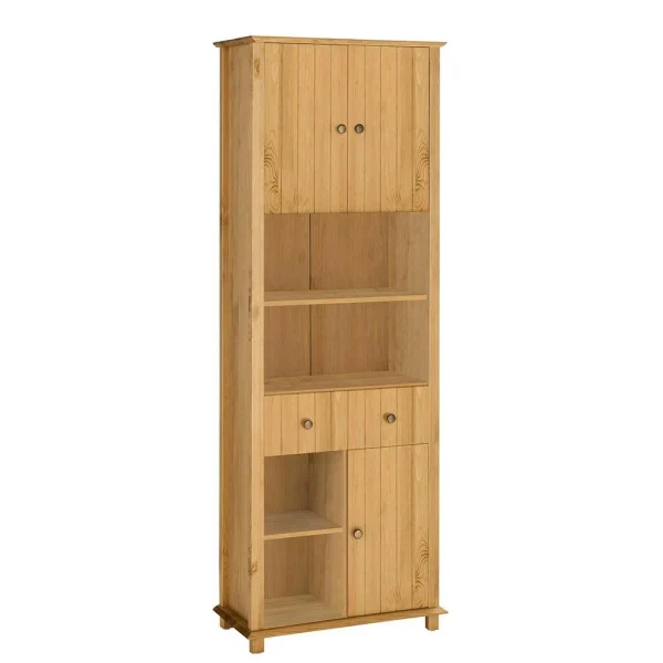 60x175x30 Bad Hochschrank Aus Holz Kiefer – Akzinad 1
