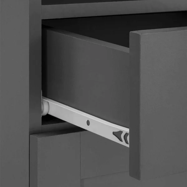 60x180x30 Grauer Hochschrank Mit Vier Türen – Zenca 6