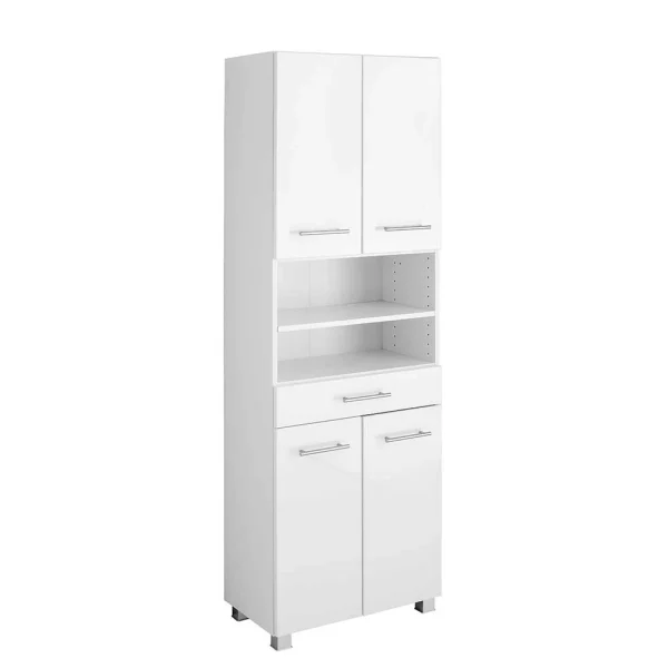 60x185x35 Hochglanz Hochschrank Fürs Bad – Vohdan 3
