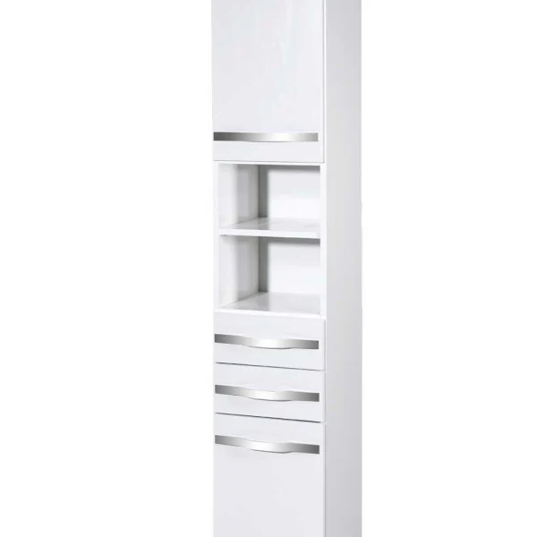 60x194x33 Hochschrank Fürs Bad In Weiß – Liyuva 4