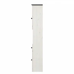 84x125x35 Landhaus Badschrank Schmal In Weiß – Keltor 16