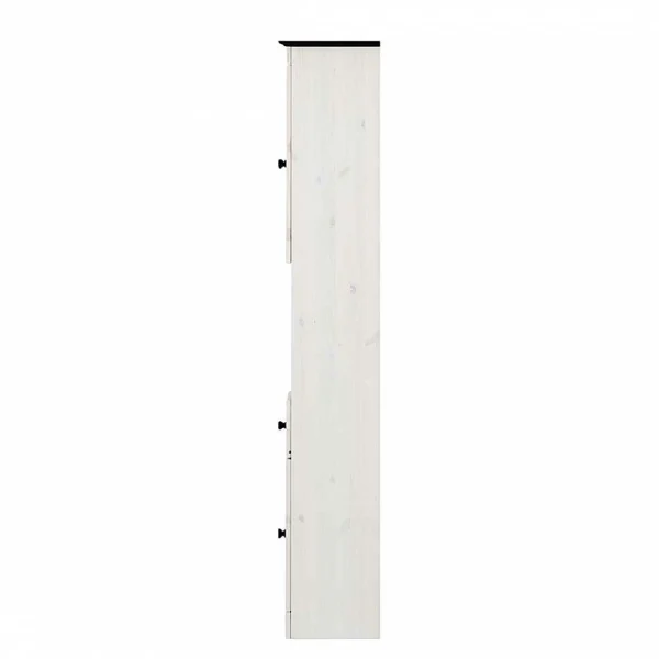 84x125x35 Landhaus Badschrank Schmal In Weiß – Keltor 6