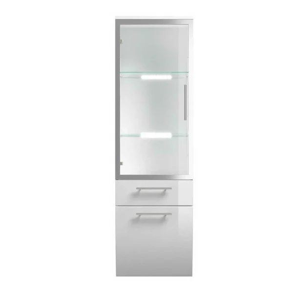 Bad Hängevitrine Klaudios Mit Glastür Schublade Klappe 6