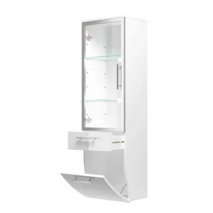 Bad Hängevitrine Klaudios Mit Glastür Schublade Klappe 18