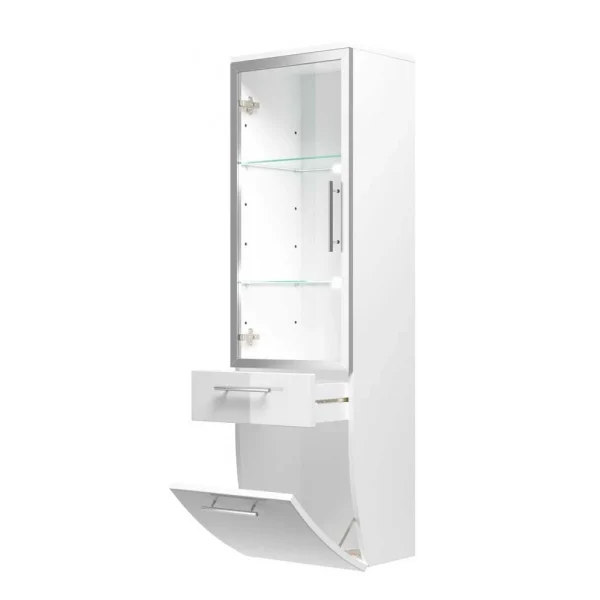 Bad Hängevitrine Klaudios Mit Glastür Schublade Klappe 7