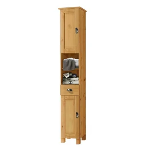 Bad Hochschrank Aus Massivholz Kiefer – Cianova 6