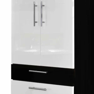 Bad-Hochschrank Vilias Mit Doppeltür Schublade Klappe 12