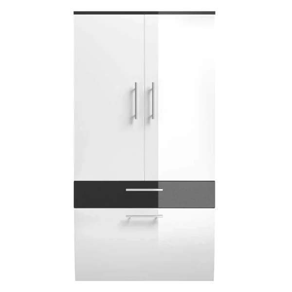 Bad-Hochschrank Vilias Mit Doppeltür Schublade Klappe 6