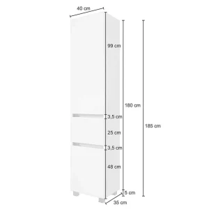 Bad Hochschrank Für Stand- & Wandmontage – Vandan 15