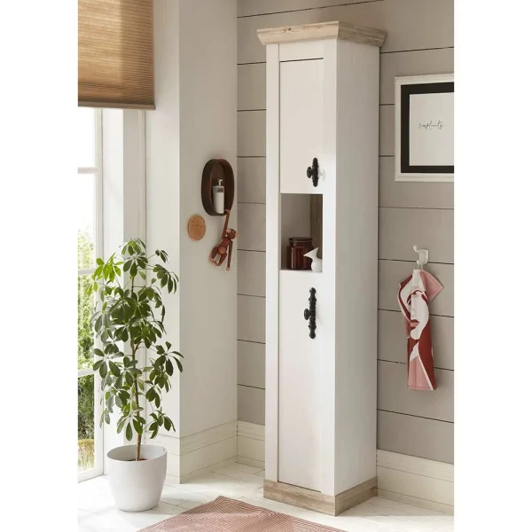 Bad Hochschrank Im Landhaus Design – Doules 3