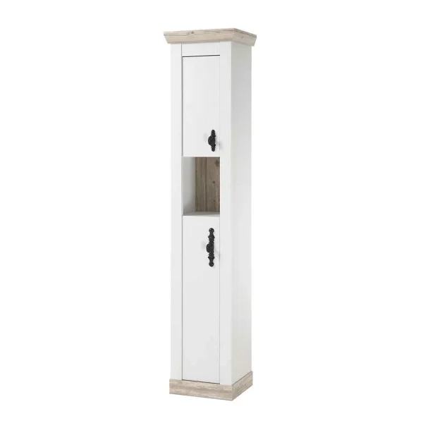 Bad Hochschrank Im Landhaus Design – Doules 1