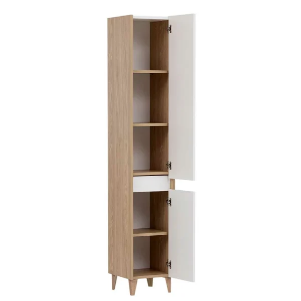 Bad Hochschrank Im Skandinavischen Stil – Sistin 5