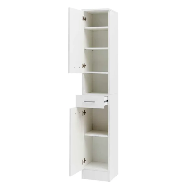 Bad Hochschrank Mit 2 Türen & Fach & Schublade – Metrioa 6