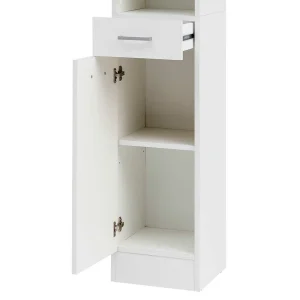 Bad Hochschrank Mit 2 Türen & Fach & Schublade – Metrioa 18