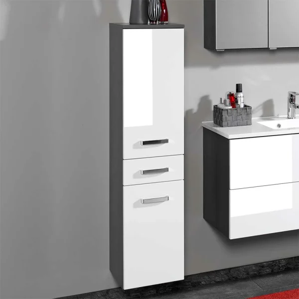 Bad Hochschrank Tiamos In Weiß Hochglanz 3