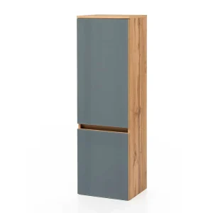 Bad Midischrank In Grau Glas Beschichtung – Anviletca 12