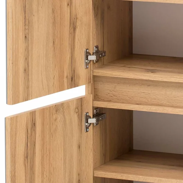 Bad Midischrank In Grau Glas Beschichtung – Anviletca 7