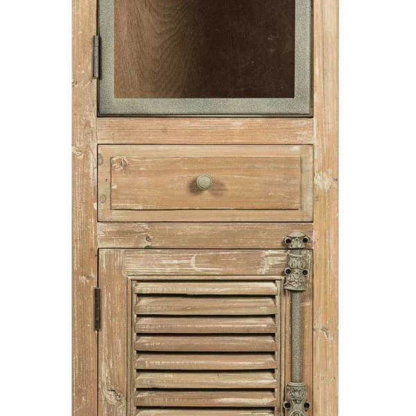 Bad Vitrinenschrank Mit Glastür Harrosands & Lamellentür 5