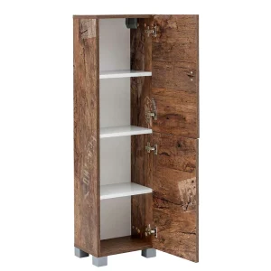 Badezimmer Design Schrank In Holz Optik – Arolina 18