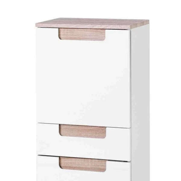 Badezimmer Hängeschrank Tymos In Weiß Hochglanz 4