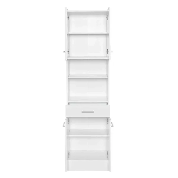 Badezimmer Hochschrank 4-türig & 2 Fächer – Skiranov 4