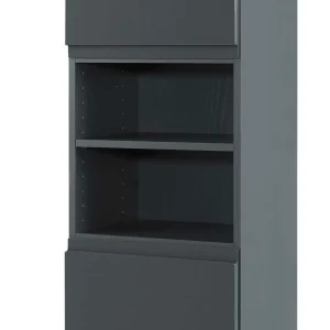 Badezimmer Hochschrank Blaxin In Anthrazit Hochglanz 11