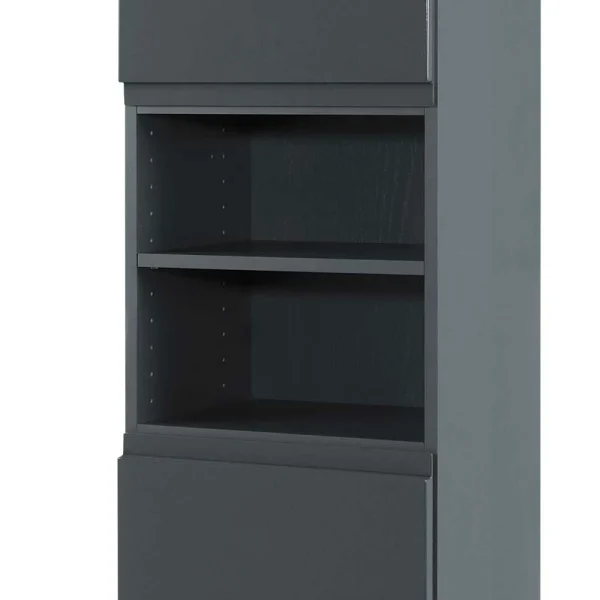 Badezimmer Hochschrank Blaxin In Anthrazit Hochglanz 4