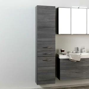 Badezimmer Hochschrank Darina In Grau 7