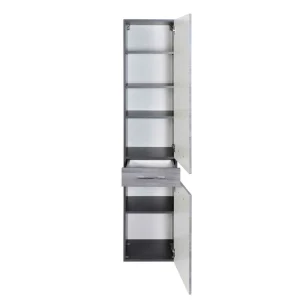 Badezimmer Hochschrank Darina In Grau 9