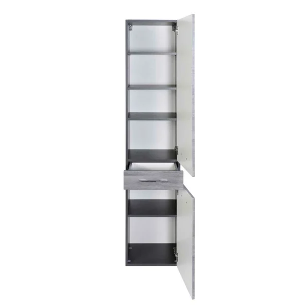 Badezimmer Hochschrank Darina In Grau 4