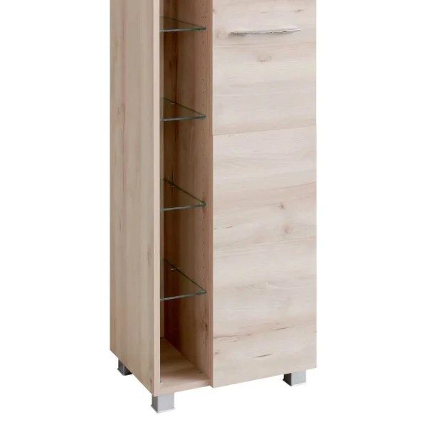 Badezimmer Hochschrank In Buchefarben – Mabeca 6