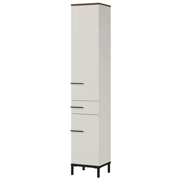 Badezimmer Hochschrank In Hellgrau – Dolida 1