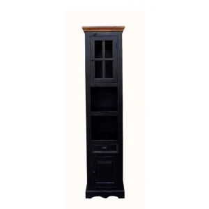 Badezimmer Hochschrank Sentiments In Schwarz Mangobaum 10