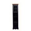 Badezimmer Hochschrank Sentiments In Schwarz Mangobaum 20