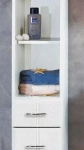 Badezimmer-Hochschrank Doreen In Weiß 6