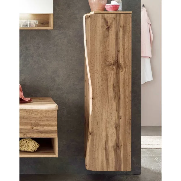 Badezimmer Midischrank Mit Tür Baumkante – Tofias 4