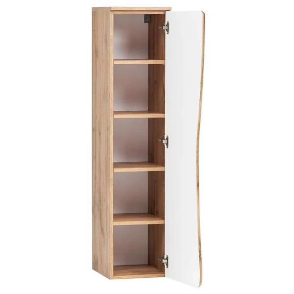 Badezimmer Midischrank Mit Tür Baumkante – Tofias 5