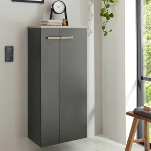 Badezimmer Schrank In Anthrazit & Eiche – Inlenzia 10
