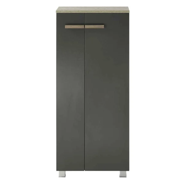 Badezimmer Schrank In Anthrazit & Eiche – Inlenzia 6