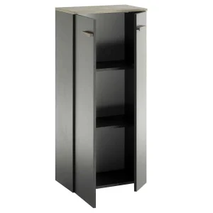 Badezimmer Schrank In Anthrazit & Eiche – Inlenzia 18