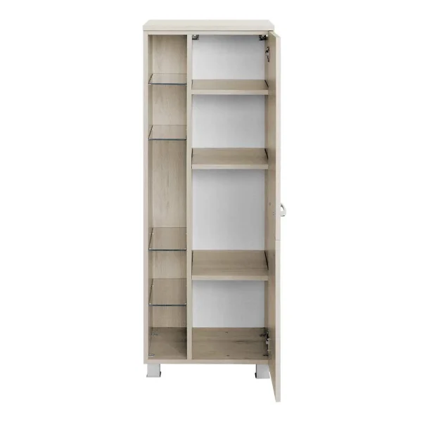 Badezimmer Seitenschrank In Buchefarben – Mabeca 4