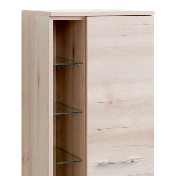 Badezimmer Seitenschrank In Buchefarben – Mabeca 5