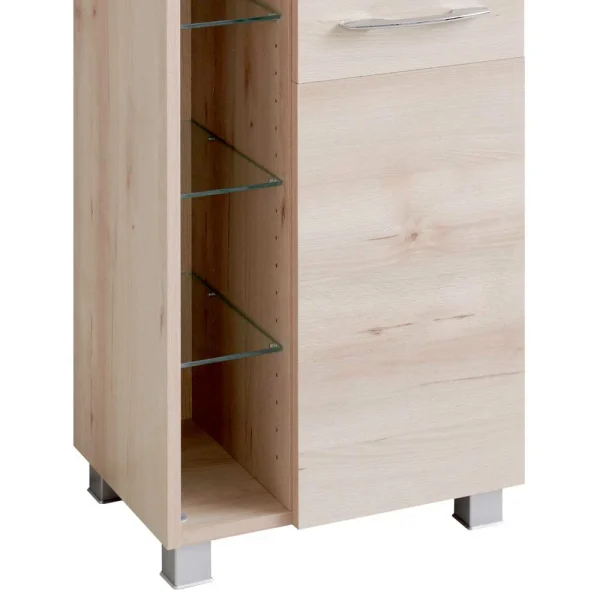 Badezimmer Seitenschrank In Buchefarben – Mabeca 6
