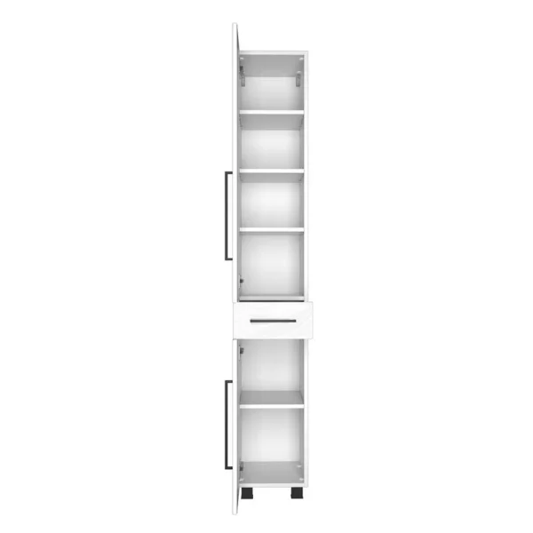 Badezimmer Seitenschrank In Weiß – Maney 6