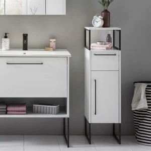 Badezimmer Unterschrank In Weiß Mit Anthrazit – Ismilav 18