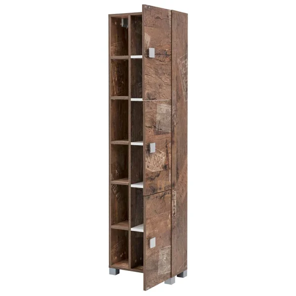 Design Bad Hochschrank Mit 6 Regalfächern – Arolina 4