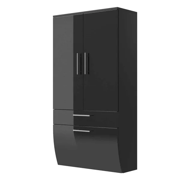 Doppeltüriger Bad Hochschrank Lieda Hängend 1