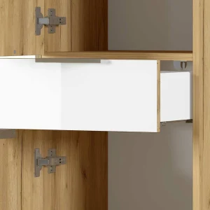 Eleganter Badschrank In Weiß Glasbeschichtet – Brandon 16